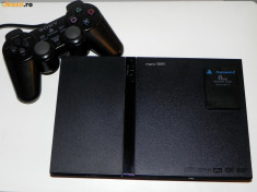 PS2 slim consola modata model 77004 Playstation 2, MODAT Fee McBoot card 8Mb controller + FIFA 14 si 2 manete foto