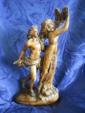 Superba statueta ceramica, provenienta Germania, Decorative