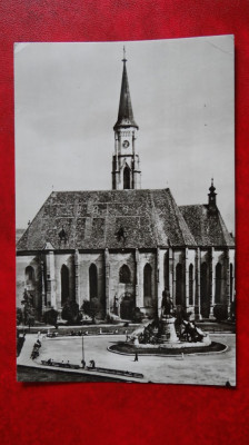 CP - Vedere - Cluj - Catedrala Sf Mihail - circulata foto