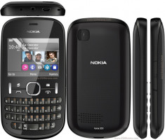 Vand Nokia Asha 200 negru Dual Sim foto