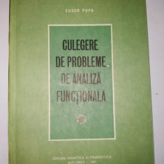 Culegere de analiza functionala - Ed. Didactica si pedagogica Bucuresti 1981