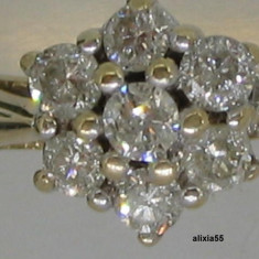 INEL AUR 18K CU 0.50 CT DIAMANTE IN FORMA DE FLOARE