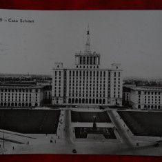 CP - Vedere - Bucuresti - RPR - Casa Scinteii - circulata 1962