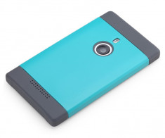 Carcasa Nokia Lumia 925 Rock Shield Siliocon Case Blue (cod:CNL9RSSCB2) foto