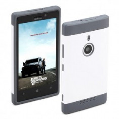 Carcasa Nokia Lumia 925 Rock Shield Siliocon Case White (cod:CNL9RSSCW2) foto