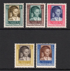 Luxembourg 1930 Caritas Mi.227-231 MLH M.330 foto