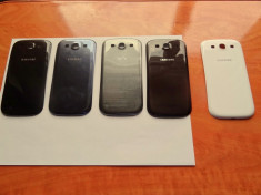 Capac baterie Samsung Galaxy S3 i9300,alb,negru,albastru,gri,maro foto