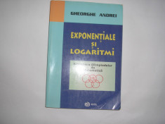 EXPONENTIALE SI LOGARITMI GHEORGHE ANDREI,rf5/3 foto