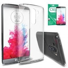 Husa Ringke SLIM TRANSPARENT CRYSTAL LG G3+BONUS folie Ringke Invisible Defender Screen Protector foto