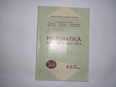 Manual Matematica pentru clasa a X-a M1 CONSTANTIN UDRISTE,RF5/3 foto