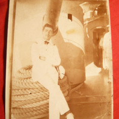 Fotografie Ofiter pe Nava - posibil Crucisatorul Elisabeta