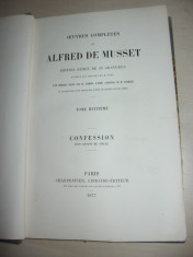 ALFRED DE MUSSET, VOL 8, 1877 foto