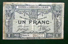 Franta 1 Franc 1916 foto