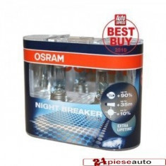 SET DE 2 BECURI H4 OSRAM NIGHT BREAKER PLUS foto