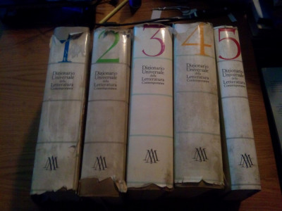 DIZIONARIO UNIVERSALE DELLA LETTERATURA CONTEMPORANEA - 5 Vol. -1959 -1963 foto