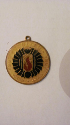 PVM - Breloc / insigna jubiliara &amp;quot;ICSITEE 1967 - 1987&amp;quot; foto