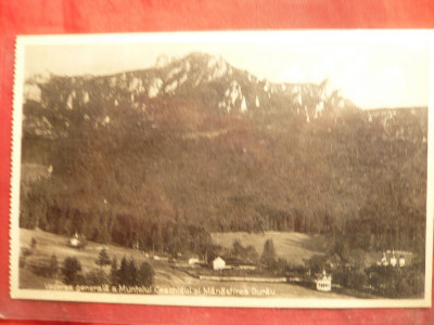 Ilustrata Manastirea Durau- Vedere gen. a Muntelui Ceahlau , interbelica foto
