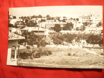Ilustrata Techirghiol Vedere Generala, circ. 1960 ,stamp. violet foto