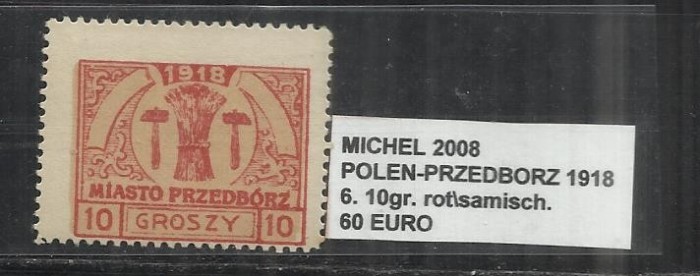 POLONIA - 6. 10GR. ROT \ SAMISCH