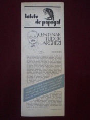 T. Arghezi - Bilete de papagal/ 21-23 mai 1980 - 216021 foto
