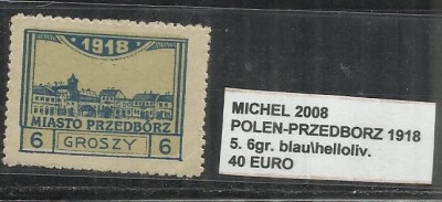 POLONIA - 5. 6GR, BLAU \ HELLOLIV foto