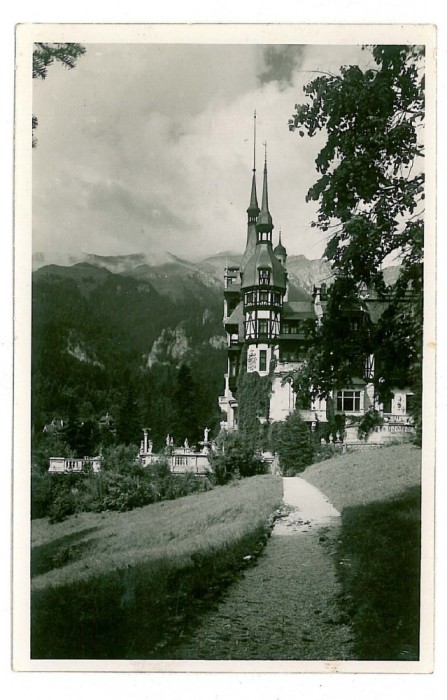 1830 - SINAIA, Prahova, PELES Castle - old postcard, real PHOTO - unused