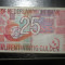Bancnota 25 guldeni Olanda 1989