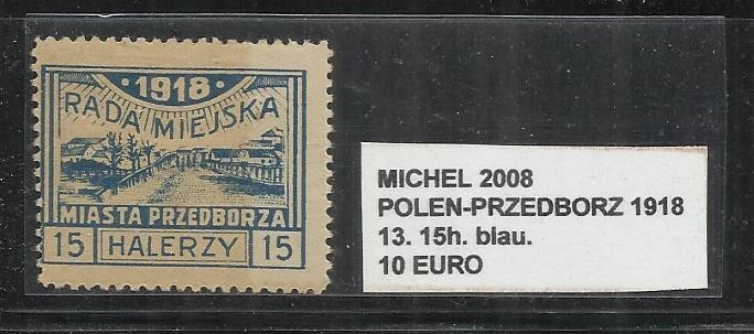 POLONIA - 13. 15H.BLAU