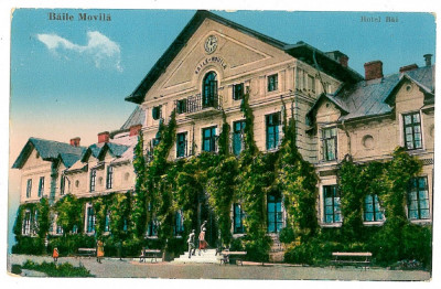 144 - EFORIE SUD, Baile MOVILA, Dobrogea, Hotelul - old postcard - unused - 1933 foto