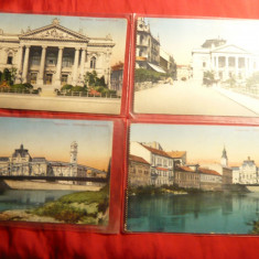 Set 6 Ilustrate color Oradea ,necirc. ,cca.1900-1910.Autor Vidor-Mano