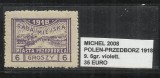 POLONIA - 9. 6GR, VIOLETT, Altele