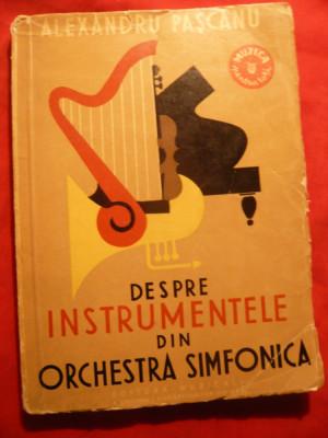 A.Pascanu - Despre Instrumente din Orchestra Simfonica -Ed. 1959 foto