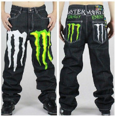 Blugi Hip Hop Monster Energy marimea 30 foto