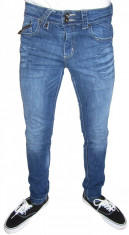 BLUGI CONICI &amp;quot;CLOCKHOUSE&amp;quot; - CU RUPTURI - SKINNY / SLIM - ( MARIME: 28 ) - TALIE = 80 CM / LUNGIME TOTALA = 104 CM foto