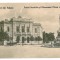 246 - TULCEA, Palatul Pescariilor, statue Mircea cel Batran - old PC - unused