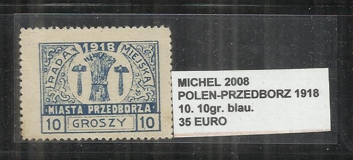 POLONIA - 10. 10GR. BLAU