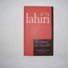 JHUMPA LAHIRI INTERPRET DE MALADII,RF9/2,RF16/2