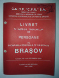 Cumpara ieftin Livret cu mersul trenurilor de persoane ( calatori ) Brasov 2007/ 2008, Alta editura