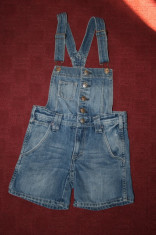 Salopeta blugi Dungaree by H&amp;amp;M mar.128 foto