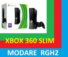 XBOX 360 SLIM -MODAT RGH COMPATIBIL CU TOATE JOCURILE APARUTE !!! foto