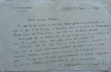 Scrisoare olografa a lui C-tin Costa Foru, 1924, aroman, Cercetasii Romaniei
