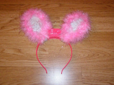 accesoriu pentru costum de carnaval serbare urechi iepuras lumineaza pentru copii foto