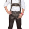 Pantaloni bavarezi piele absolut noi, ORIGINALI, tip Oktoberfest - TRANSPORT GRATUIT !
