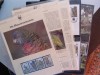 ST. LUCIA 1987 WWF PAPAGALI SET COMPLET + 4 FDC +4 MAXICARDS