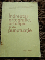 Indreptar ortografic, ortoepic si de punctuatie, 1983, Academia RSR foto