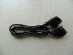 Cablu video SCART - SCART pentru TV, consola, DVD foto