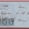 Romania 1877 - Scrisoare Galati - Viena, streif rar de 3 x 10b Carol Bucuresti I