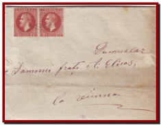 Romania 1876 - Scrisoare Bechet Viena, pereche Carol Paris 15b, stampile tranzit foto