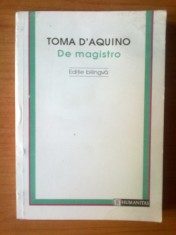 j Toma D&amp;#039;Aquino - De magistro foto
