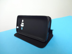 Husa Samsung Express 2 G3815 Flip Cover Inchidere tip carte !!! Folie de protectie display CADOU !!! foto